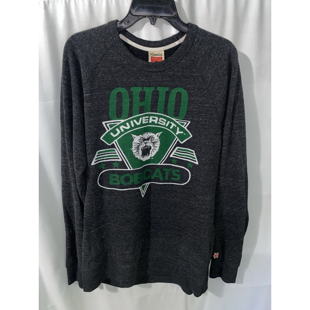 Homage Ohio University OU Bobcats Rufus Crewneck Sweatshirt XL